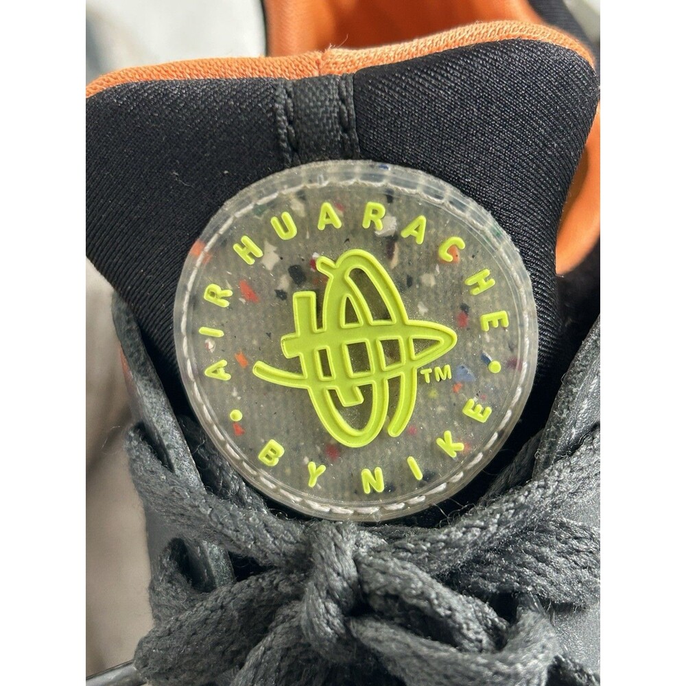 Nike Air Huarache Crater Premium Black Atomic Orange DQ5013-001 Mens Size 10 - Picture 7 of 8
